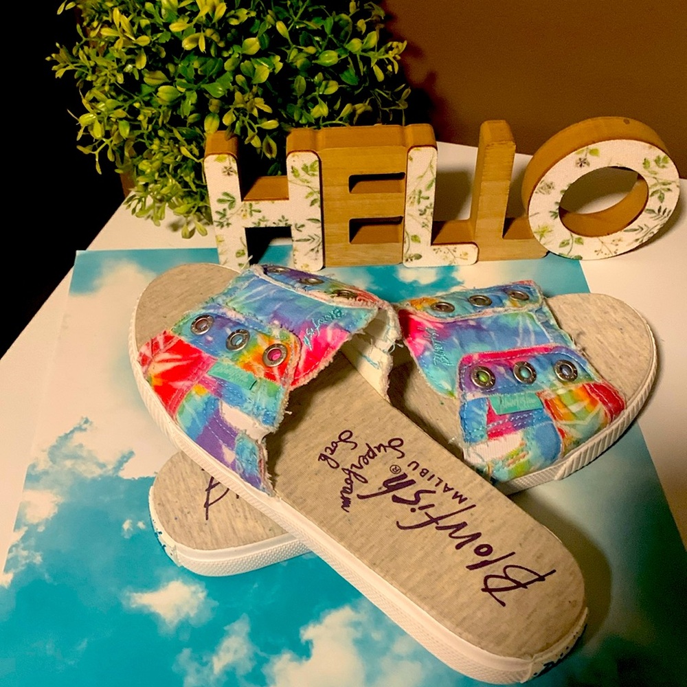 Blowfish Rainbow Tie-Dye Sandals